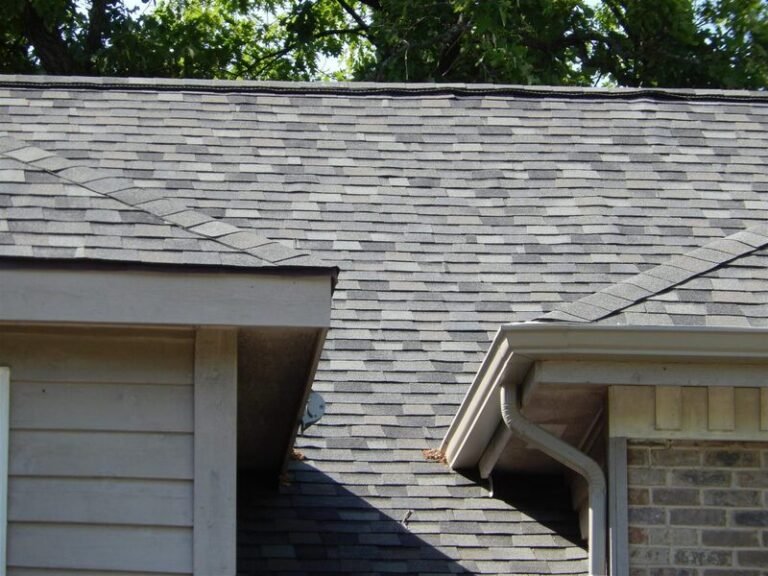 Architectural asphalt shingle roof installed by Adept Construction on a DuPage County home