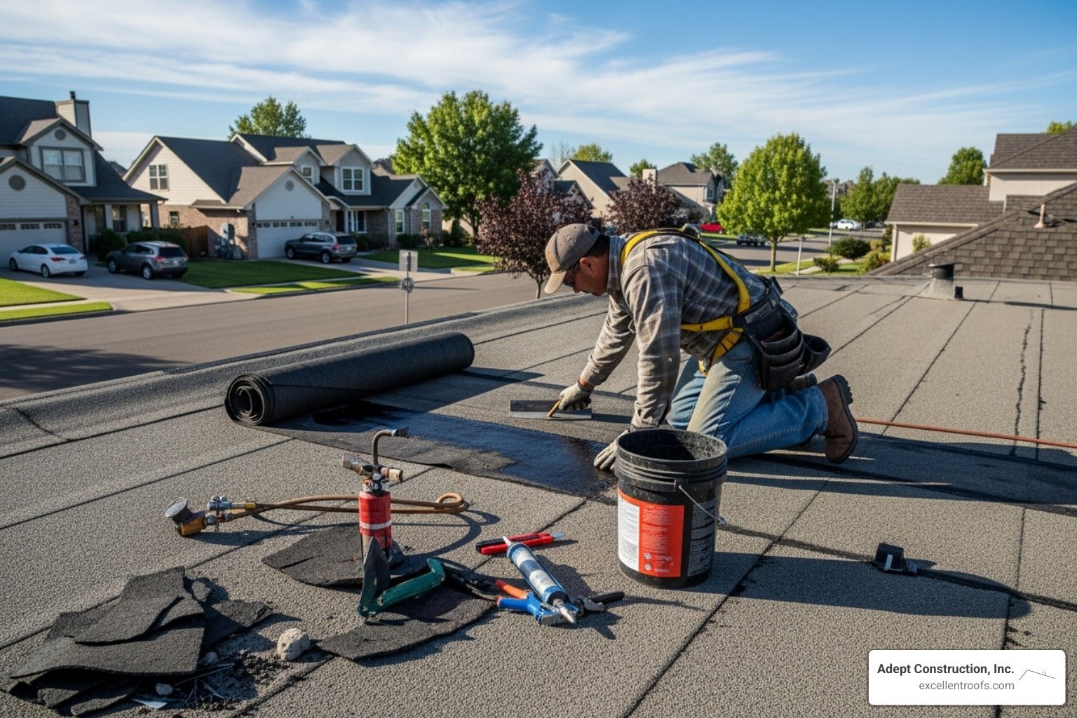 flat roof repair in naperville