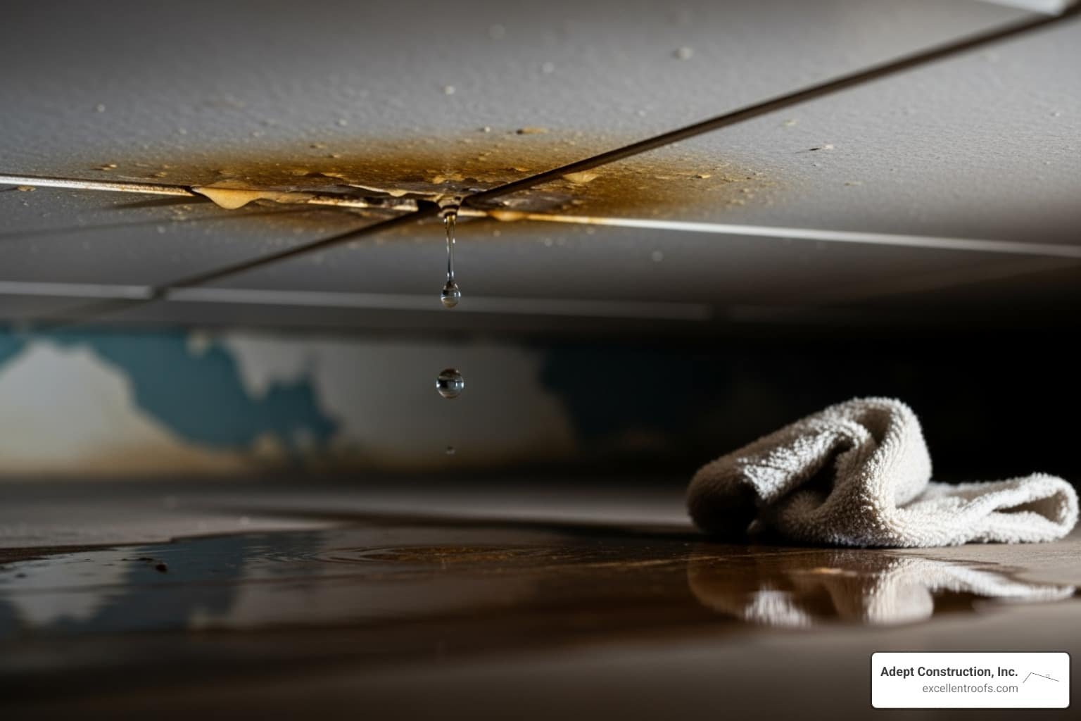 Small roof leak
