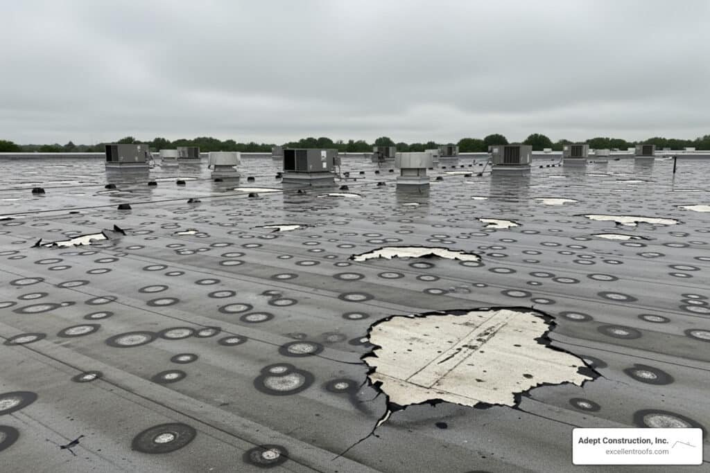 hail damage commercial roofing