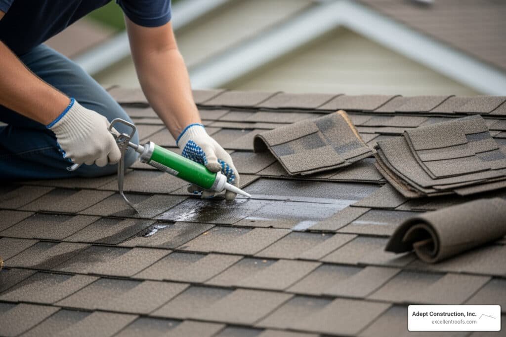 repair leaking shingle roof