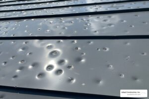 how to repair hail damage on metal roof