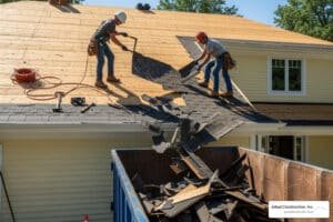 tear off roof shingles