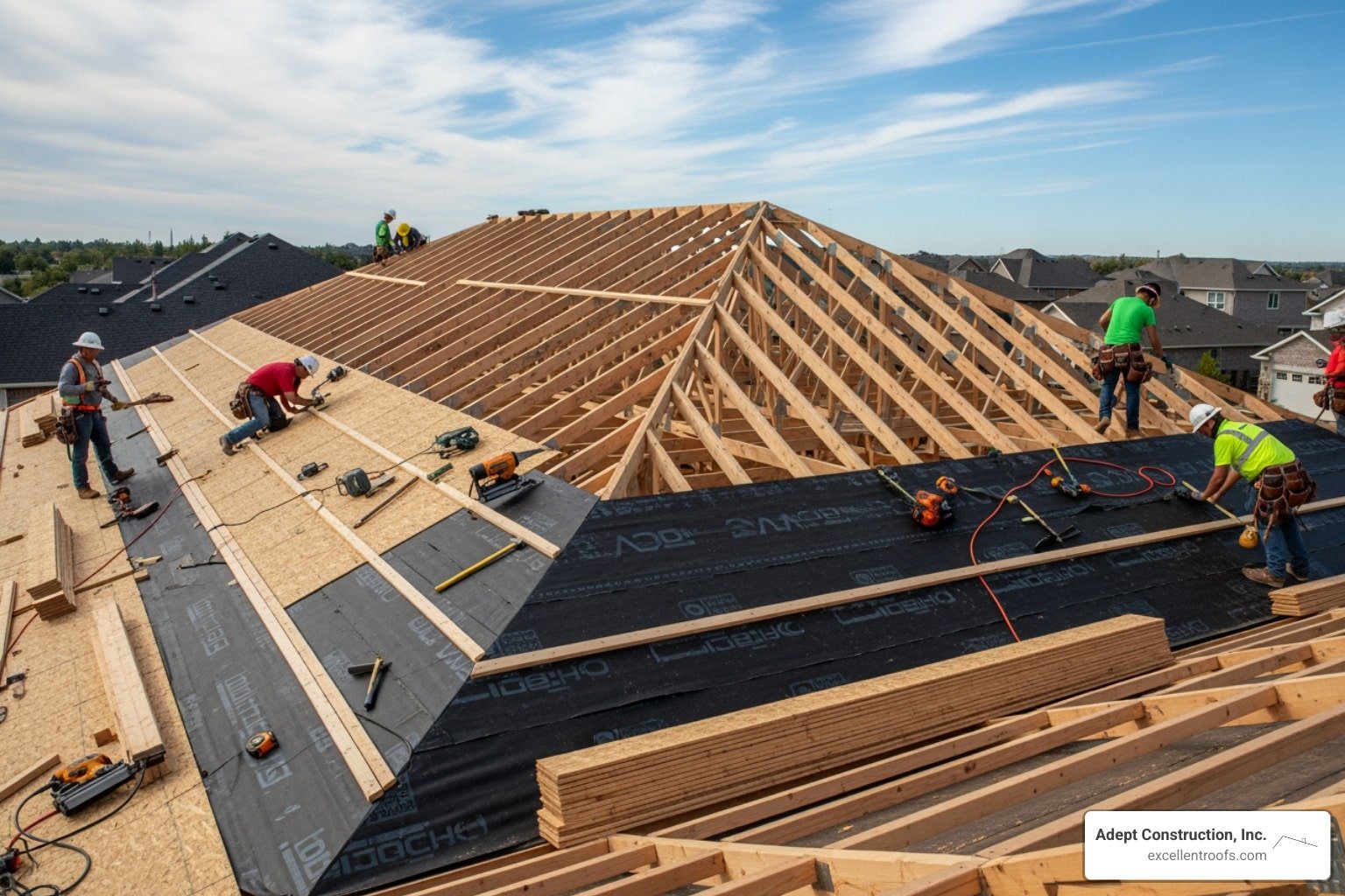 residential roof construction