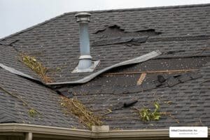 Storm damage roof inspection