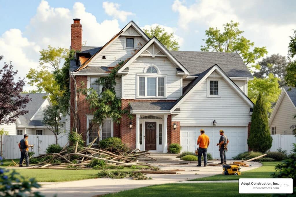 storm damage repair Naperville