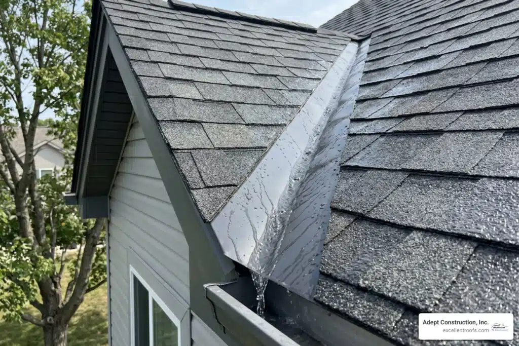 roof valley leak repair