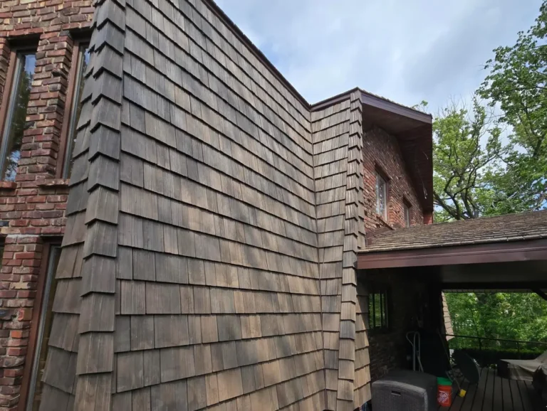Composite cedar shake roof installed by Adept Construction in Homer Glen, IL
