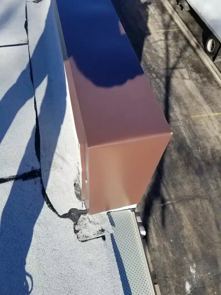 Commercial flat roof drain and membrane in Naperville, IL